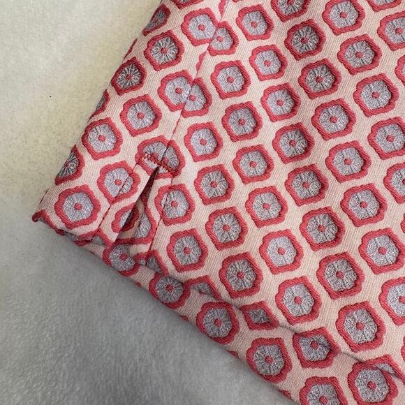 LOFT Jacquard Knit Riviera Shorts(2) Aztec Geometric Pattern Navy Pink Size 10 - Picture 12 of 16